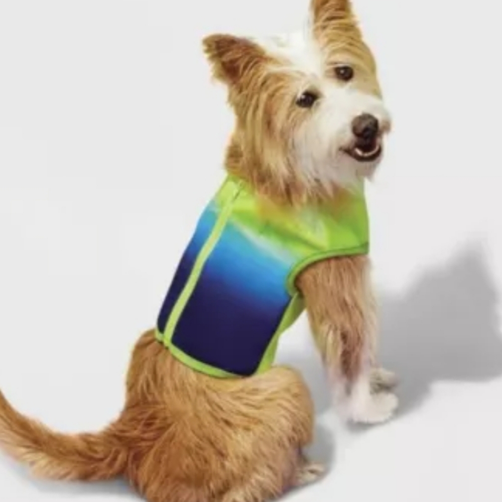 NWOT "Sun Squad" Cooling Pet Vest-Yellow/Blue